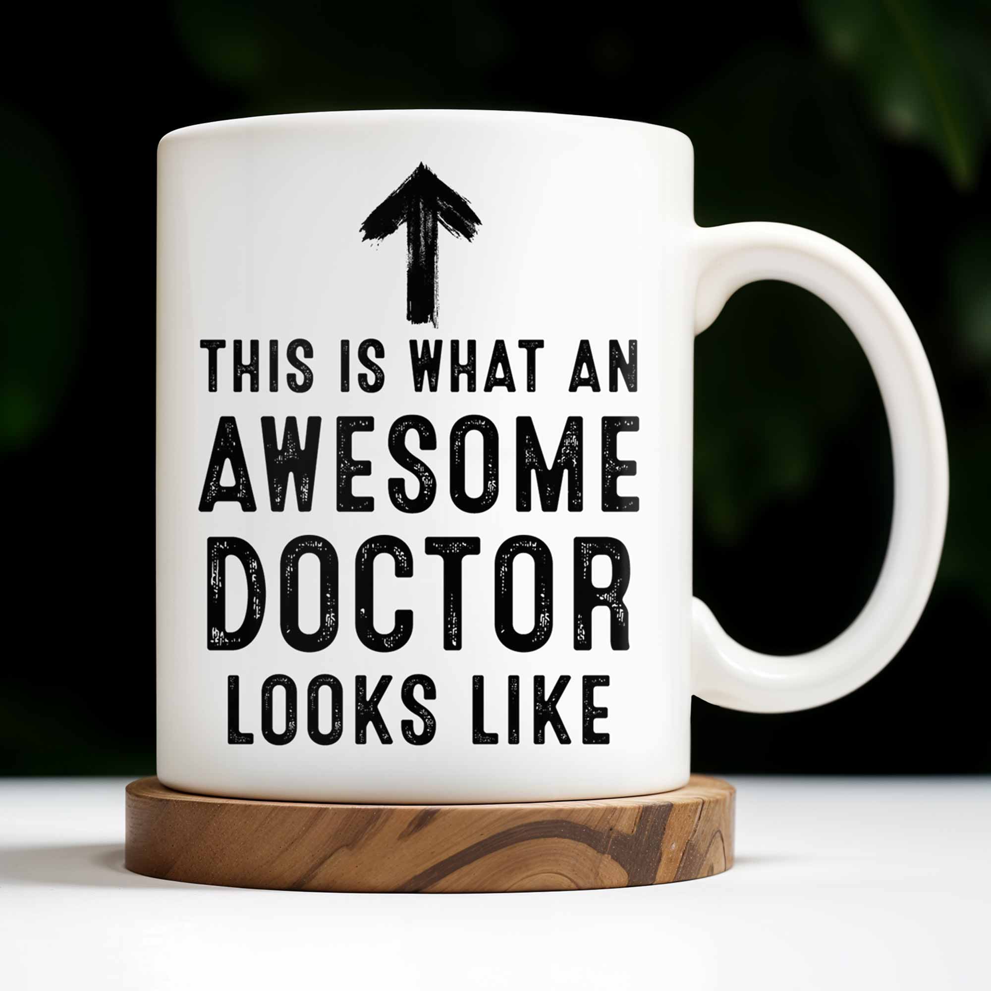 This Is What An Awesome Doctor Looks Like, Medical Coat and Stethoscope - Personalized Custom Coffee Mug - DOC010_MG