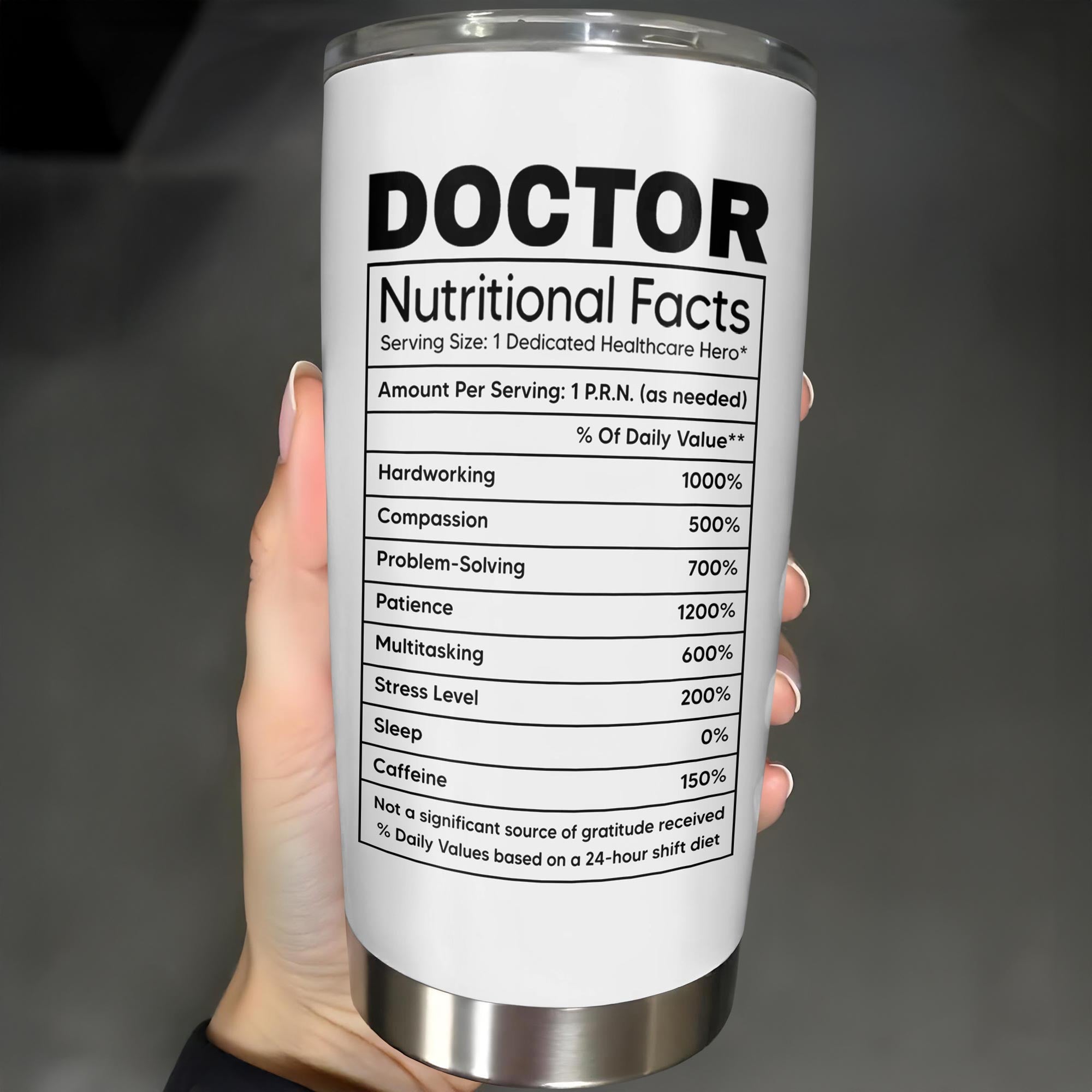 To A Brilliant Doctor, Your Care And Compassion, Medical Tools and Scrubs - Personalized Custom Stainless Steel Tumbler 20oz 30oz - DOC036_TB