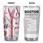 To A Brilliant Doctor, Your Care And Compassion, Medical Tools and Scrubs - Personalized Custom Stainless Steel Tumbler 20oz 30oz - DOC036_TB