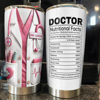 To A Brilliant Doctor, Your Care And Compassion, Medical Tools and Scrubs - Personalized Custom Stainless Steel Tumbler 20oz 30oz - DOC036_TB