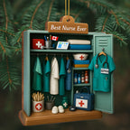 Best Nurse Ever With Medical Uniform and Supplies