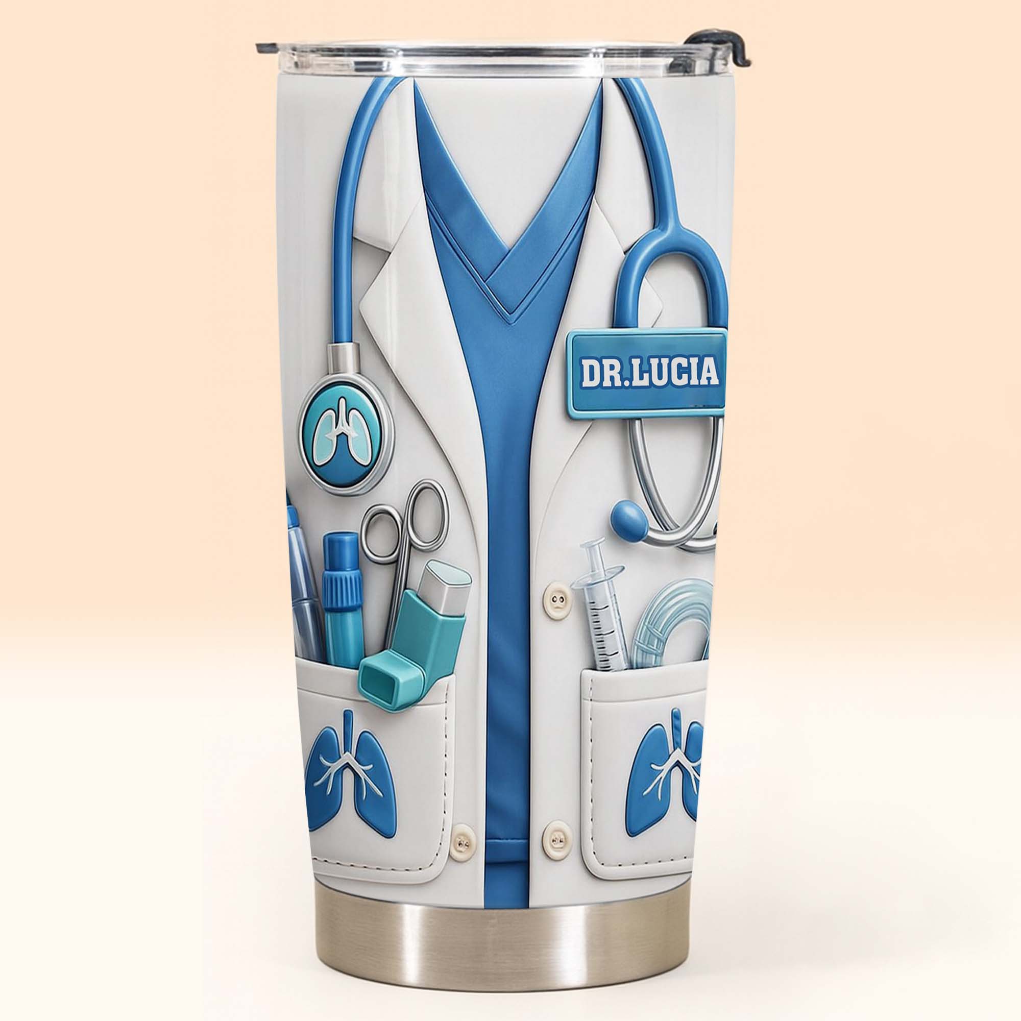 Doctor Nutritional Facts Lab Coat And Stethoscope Healthcare Gift