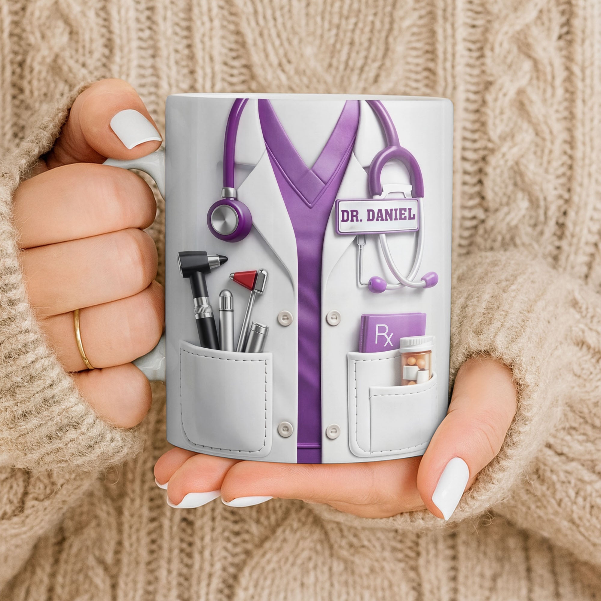 Well I'm A Doctor So Let's Assume I'm Right, Medical Scrubs and Stethoscope - Personalized Custom Coffee Mug - DOC098_MG