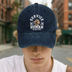 Service Human Do Not Pet Denim Cap