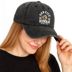 Service Human Do Not Pet Denim Cap