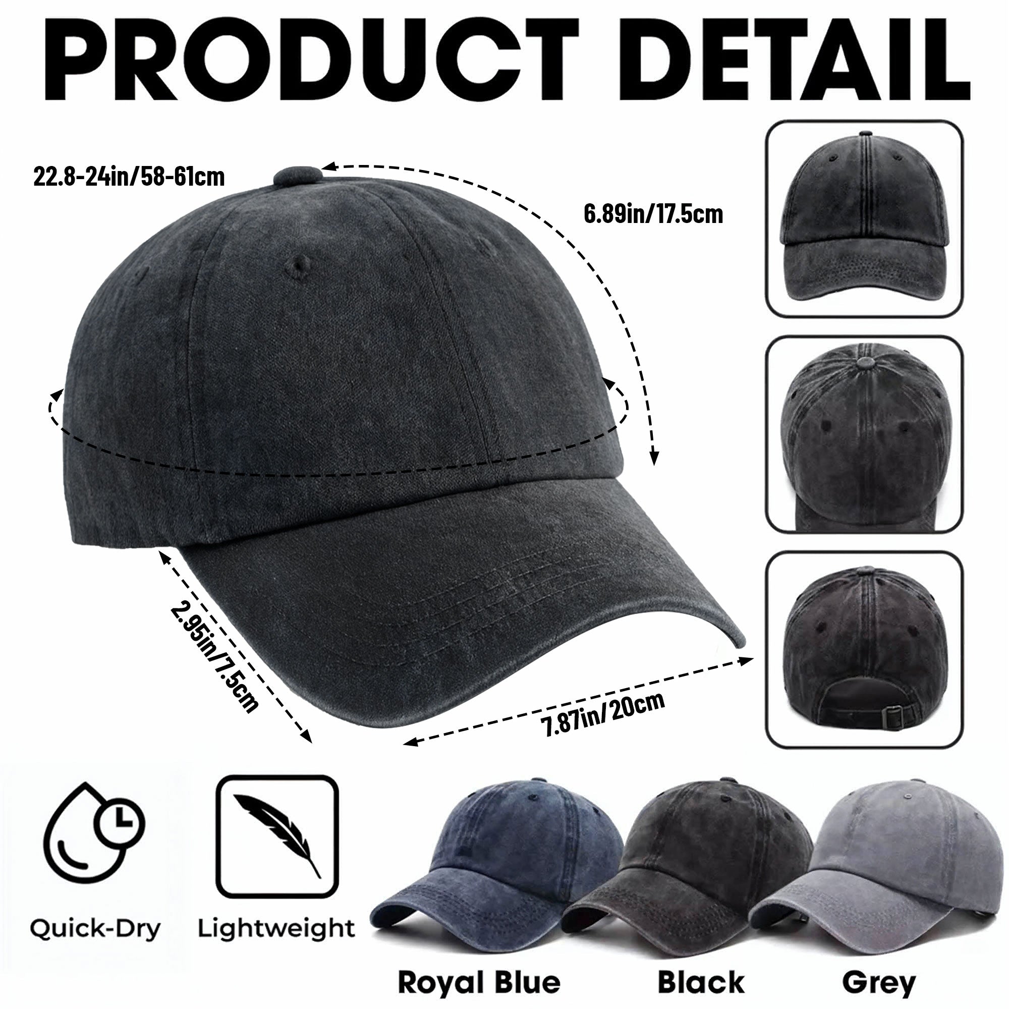 Service Human Do Not Pet Denim Cap