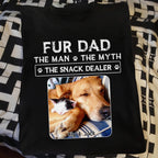 Fur Dad The Man The Myth The Snack Dealer, Paw Prints And Sleeping Pets