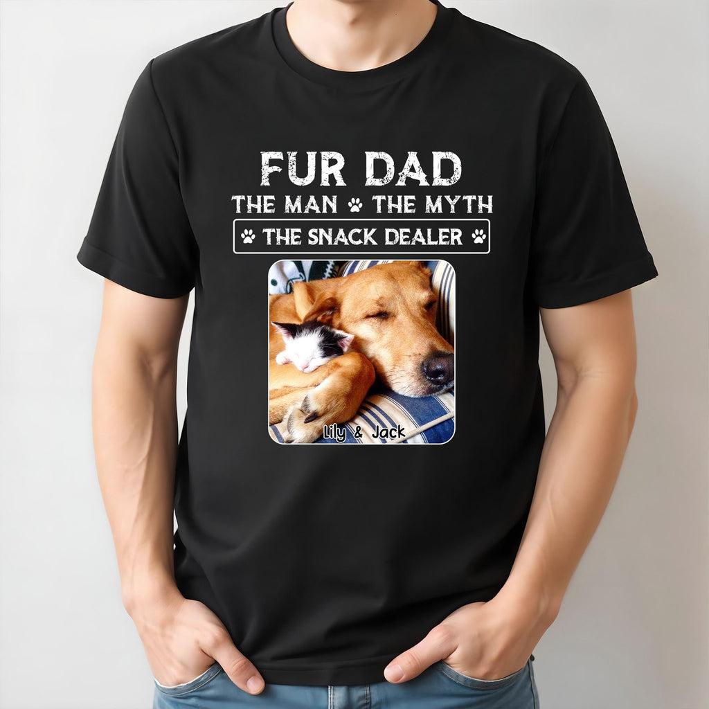 Fur Dad The Man The Myth The Snack Dealer, Paw Prints And Sleeping Pets