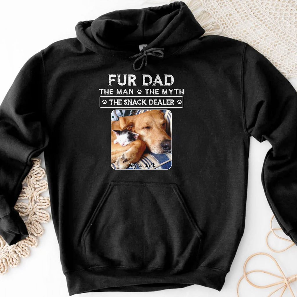 Fur Dad The Man The Myth The Snack Dealer, Paw Prints And Sleeping Pets