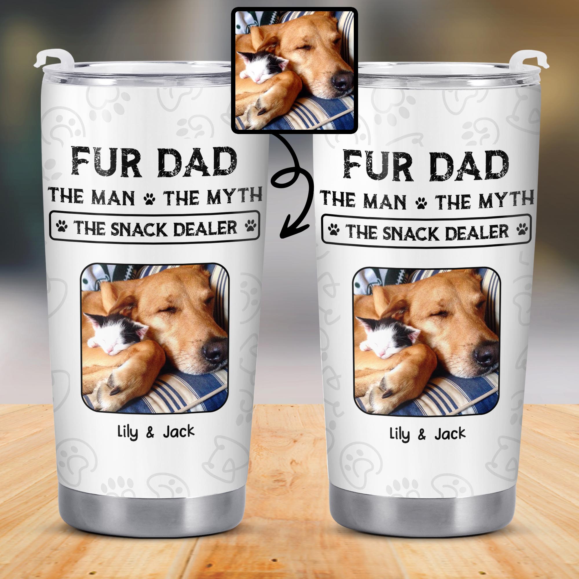 Fur Dad The Man The Myth The Snack Dealer Paw Prints Pet Photos