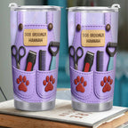 Celebrate Pet Grooming Passion With Scissors And Paw Prints