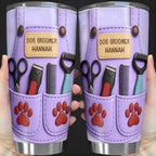Celebrate Pet Grooming Passion With Scissors And Paw Prints