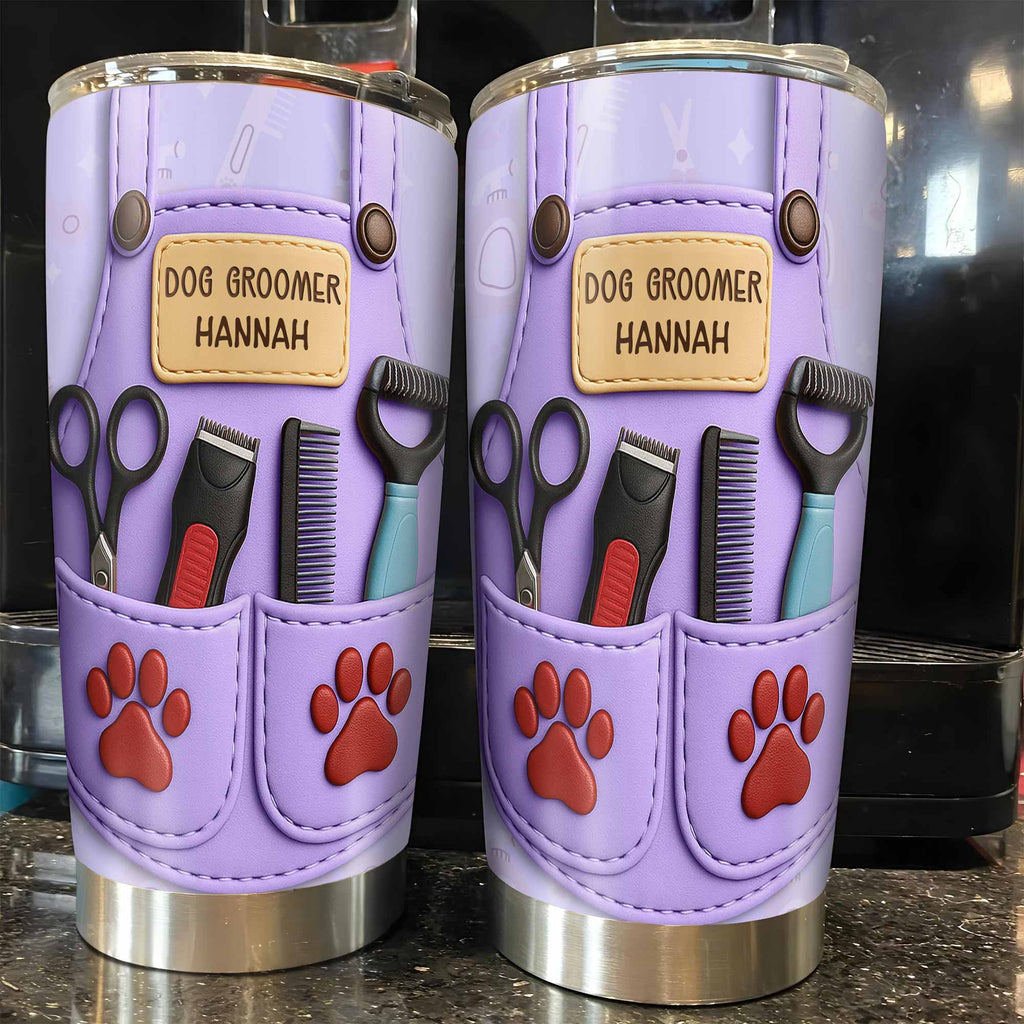 Celebrate Pet Grooming Passion With Scissors And Paw Prints