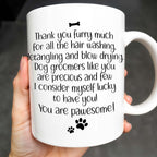 Thank You Furry Much, Precious Dog Groomers, Bone And Paw Prints