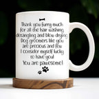 Thank You Furry Much, Precious Dog Groomers, Bone And Paw Prints