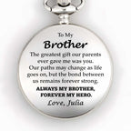 To My Brother, The Greatest Gift, Pocket Watch Design