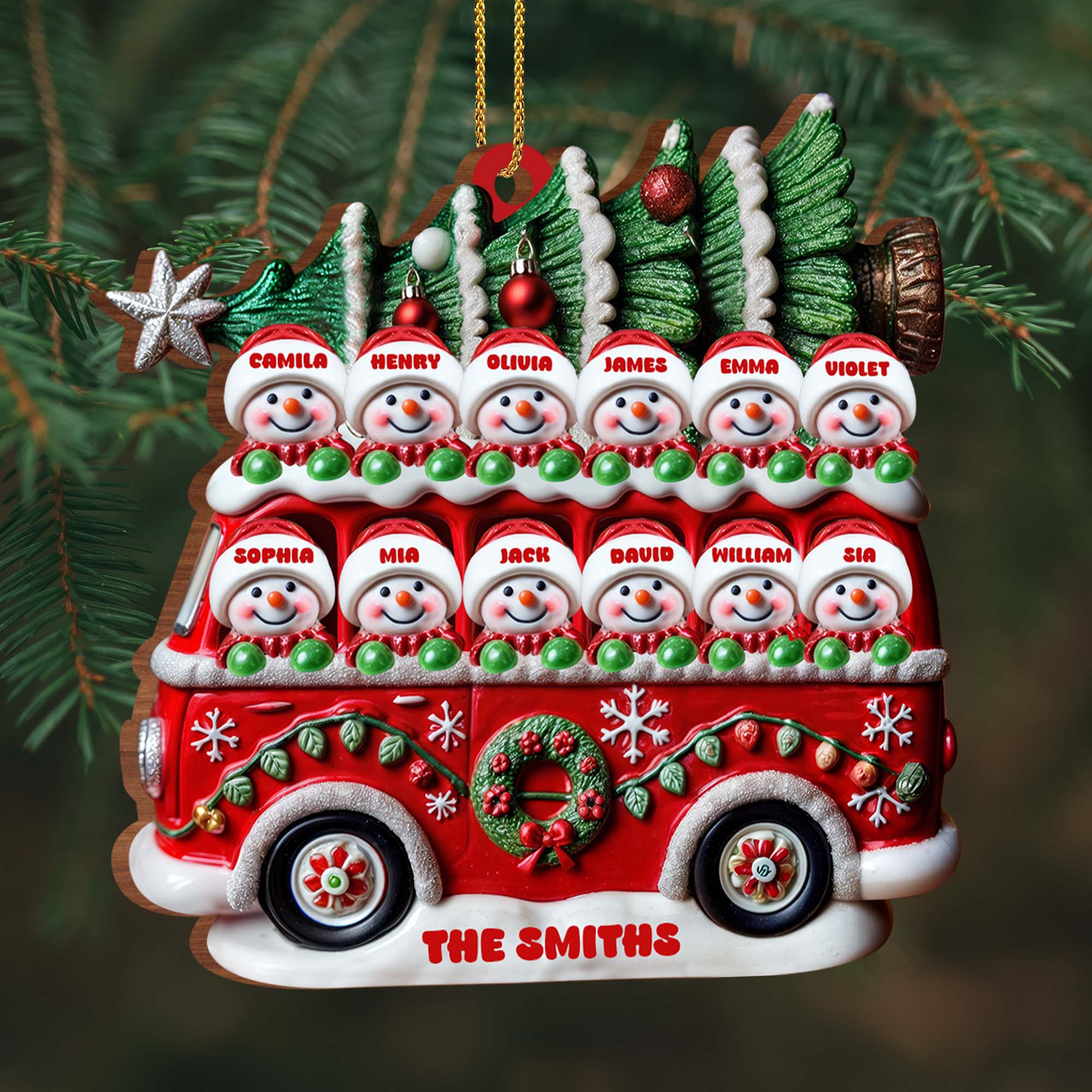 Celebrate Christmas With Vintage Red Truck And Snowmen