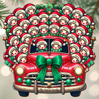 Driving Home For Christmas With Festive Decorations