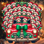 Driving Home For Christmas With Festive Decorations