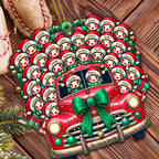 Driving Home For Christmas With Festive Decorations