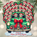 Home Is Where Our Story Begins Christmas Family Ornament