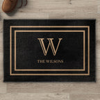 Welcome Home Monogram Elegant Doormat