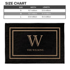 Welcome Home Monogram Elegant Doormat