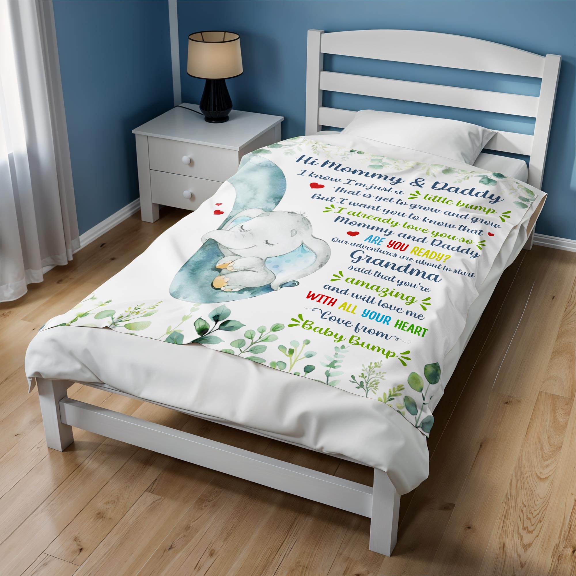 Love From Baby Bump Elephant Design For Expecting Parents