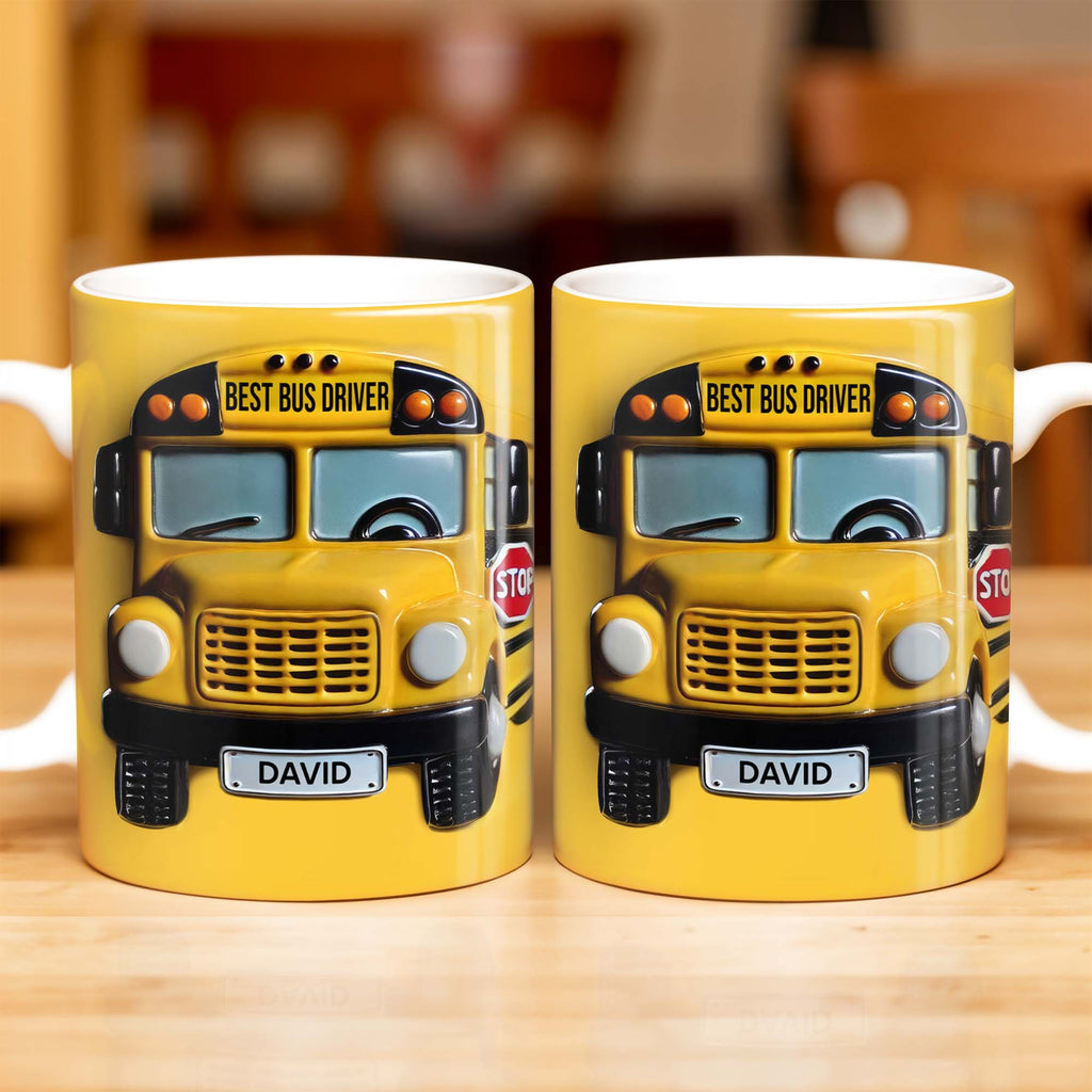 Best Bus Driver, School Bus And Stop Sign