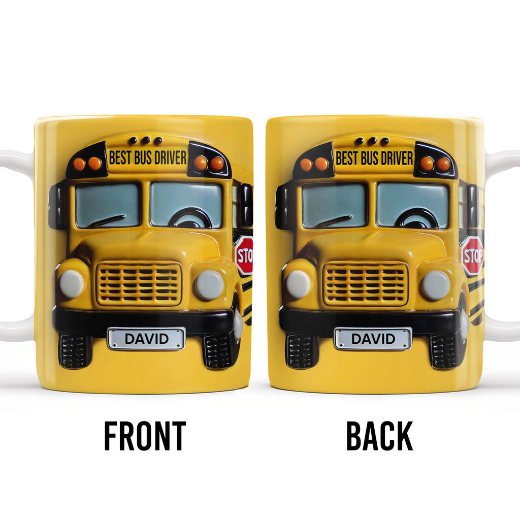 Best Bus Driver, School Bus And Stop Sign