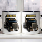 Best Truck Driver Mug For A Special Truck Driver - Personalized Custom Accent Mug - FAM335_AMUG