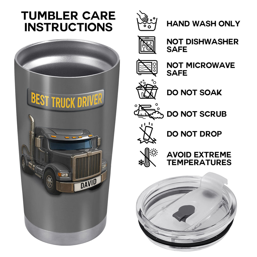 Best Truck Driver Stainless Steel Tumbler