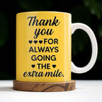 Thank You For Always Going The Extra Mile, School Bus and Hearts