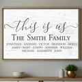 This Is Us, Elegant Family Name Display