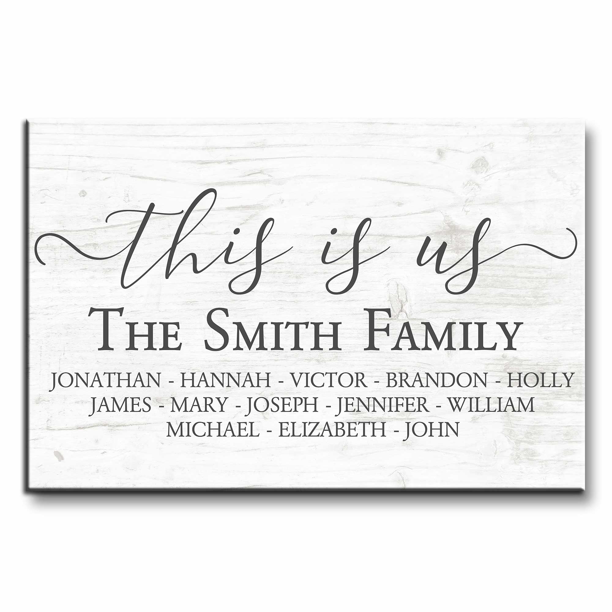 This Is Us, Elegant Family Name Display