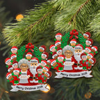 Merry Christmas With Santa Claus and Family Characters