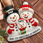 Our 1st Christmas As Parents Snowmen Ornament