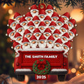 Celebrate Your Family This Holiday Season - Personalized Custom Wood Ornament, Custom Shaped - FAM458_WDO