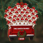 Celebrate Your Family This Holiday Season - Personalized Custom Wood Ornament, Custom Shaped - FAM458_WDO