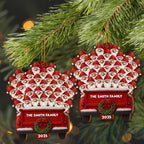 Celebrate Your Family This Holiday Season - Personalized Custom Wood Ornament, Custom Shaped - FAM458_WDO