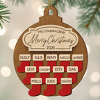 The Cousin Crew Merry Christmas Stockings Ornament