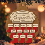 The Cousin Crew Merry Christmas Stockings Ornament