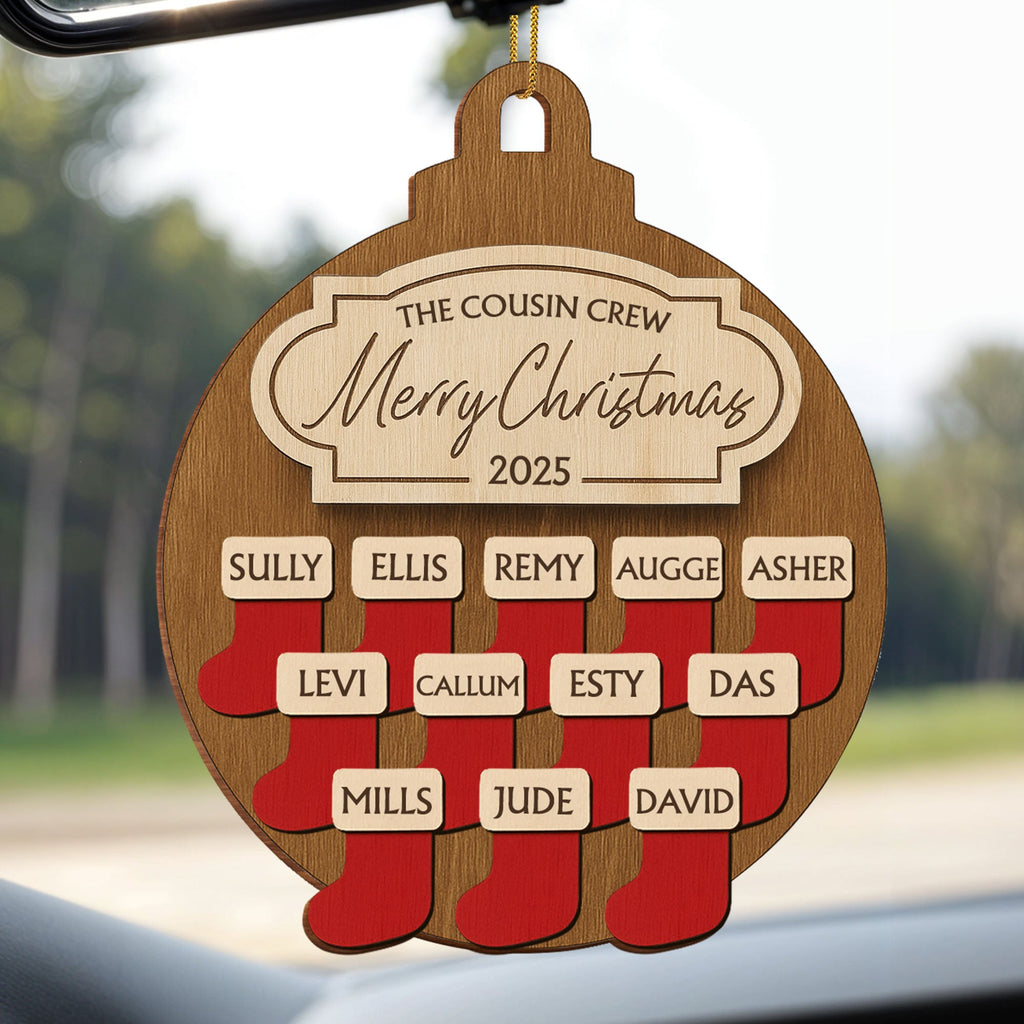 The Cousin Crew Merry Christmas Stockings Ornament