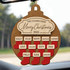 The Cousin Crew Merry Christmas Stockings Ornament