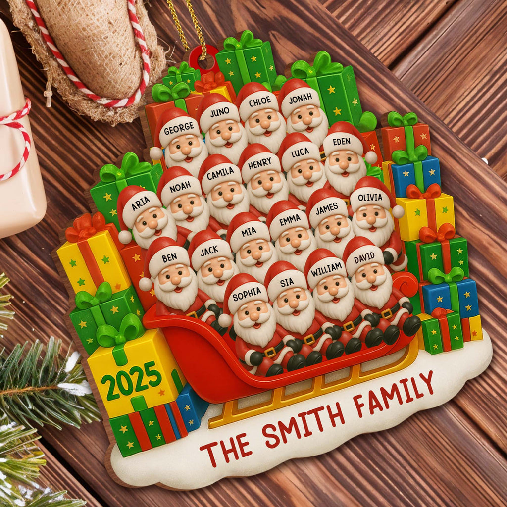 Celebrate Your Family's Unique Holiday Spirit With Santa-themed Ornament