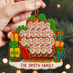 Celebrate Your Family's Unique Holiday Spirit With Santa-themed Ornament