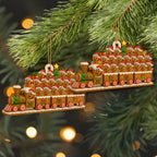 Christmas Express With Cheerful Gingerbread Passengers