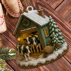 Cozy Winter Scene At Fred's Dairy Farm