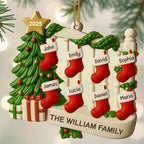 Celebrate Family Bond with Festive Stockings and Christmas Tree