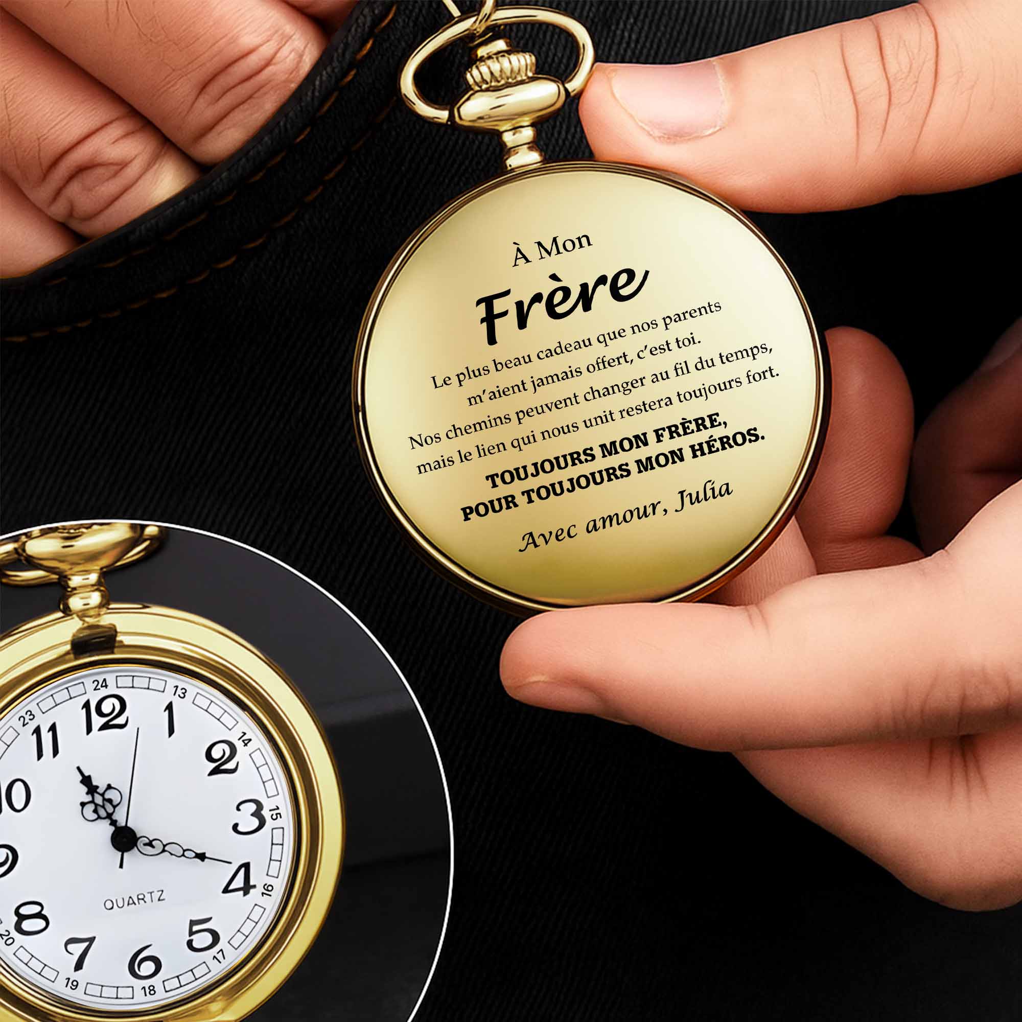A Mon Frère, Elegant Pocket Watch